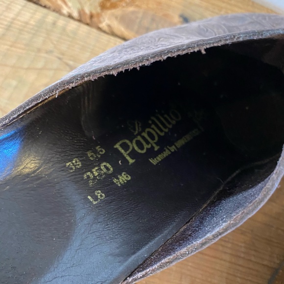 Papillio by Birkenstock Brown Clog Mule L 8 39 Cork Delores Wedge - Picture 6 of 12